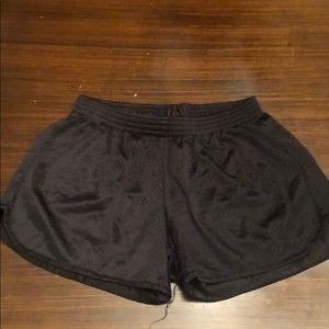 So Nikke black mesh athletic shorts